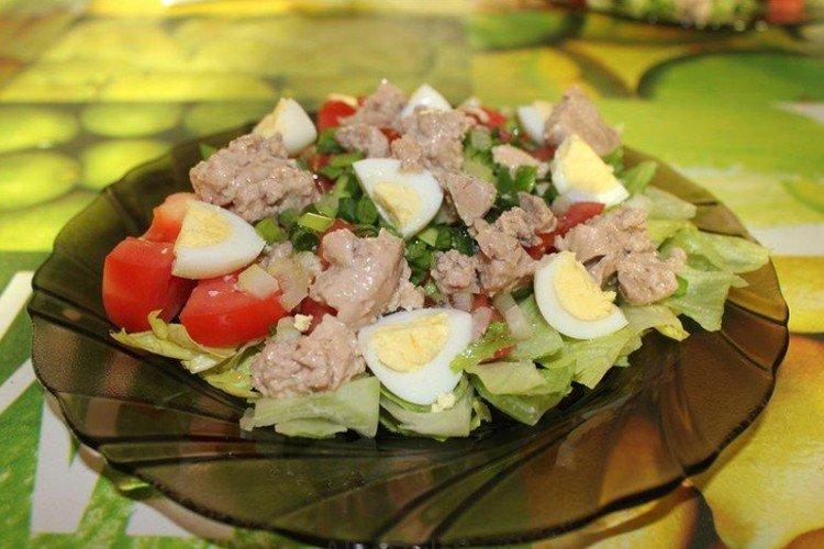 Cucumber, Tomato, and Cod Liver Salad