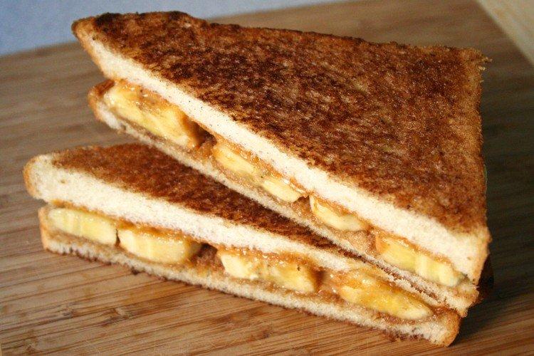 Sándwich de plátano