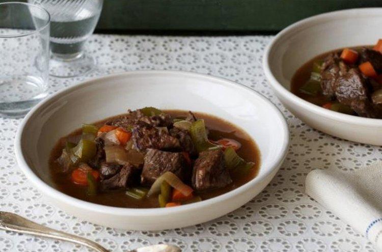 Beef Goulash with Celery