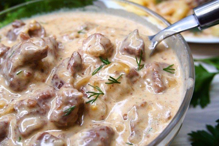 Beef Goulash with Sour Cream Gravy