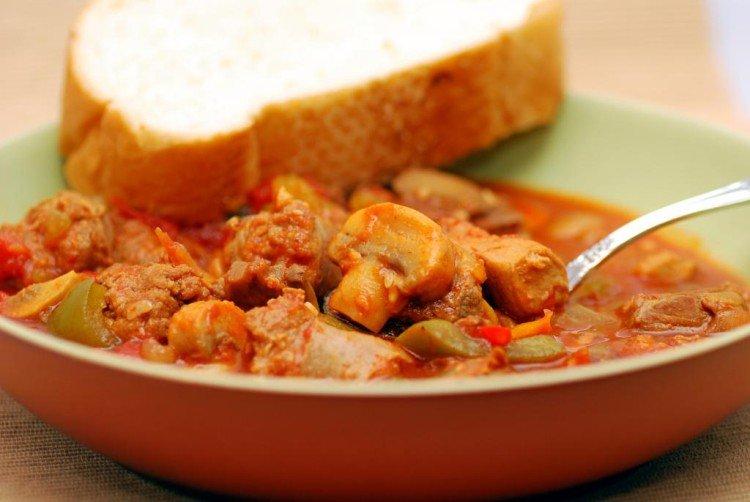 Beef Goulash with Mushrooms