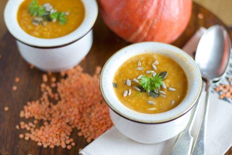 Lentil Soup with Pumpkin