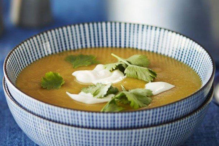 Lentil Soup with Apples and Parsnips