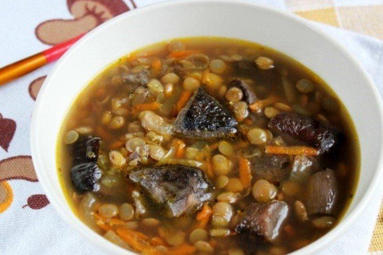 Mushroom Lentil Soup