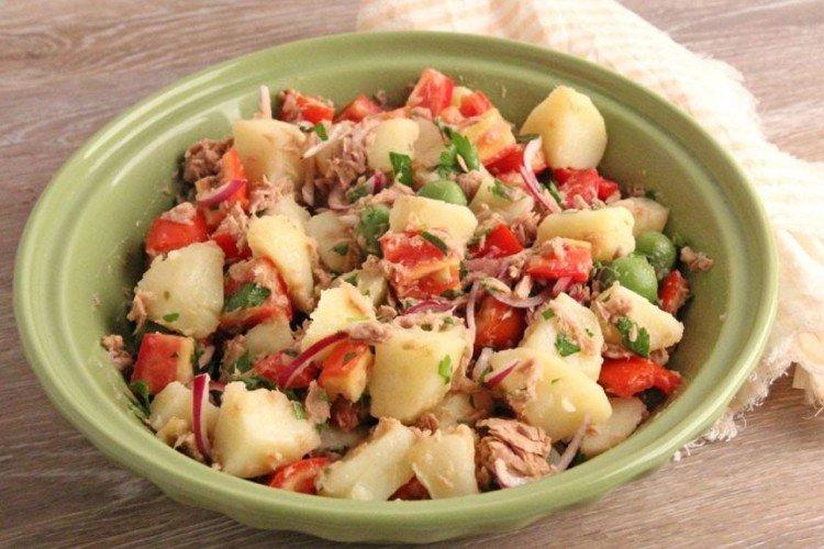 Warm New Potato Salad with Tuna
