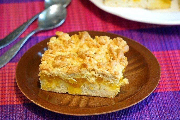 Mürbeteigkuchen mit Quark und Zitrone