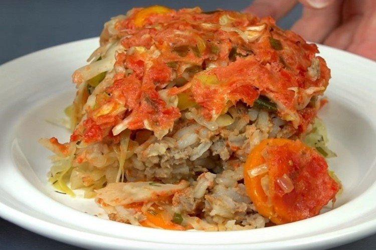 Faule Kohlrouladen mit Paprika
