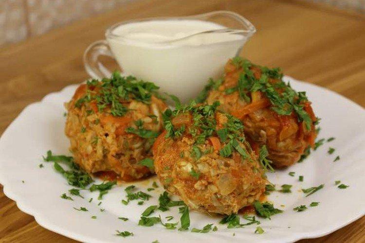 Faule Kohlrouladen mit Buchweizen