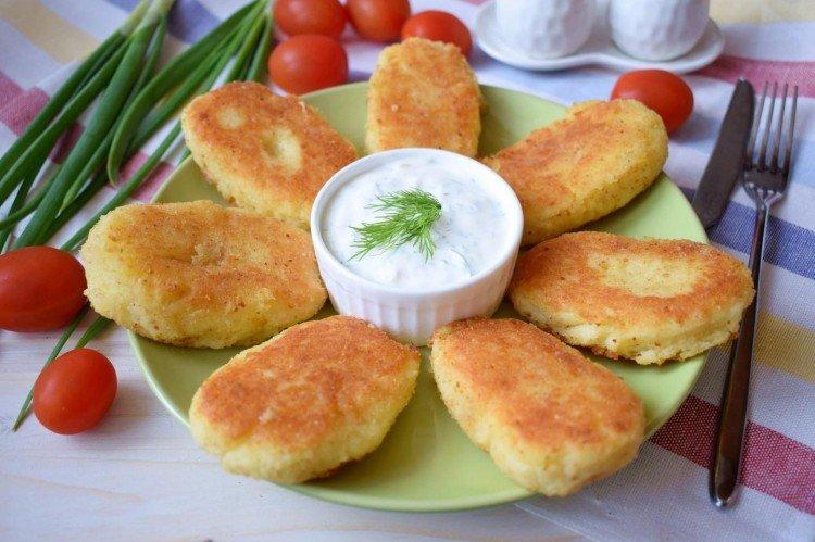 Croquetas de patata en sartén