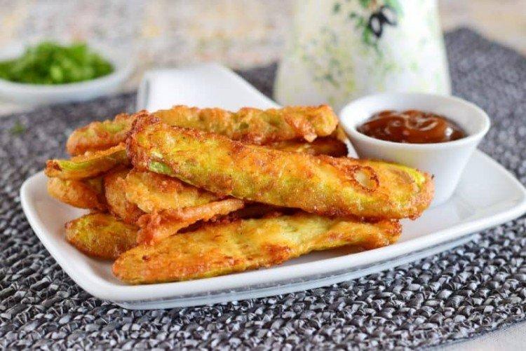 10 recetas para freír calabacines deliciosos en tempura