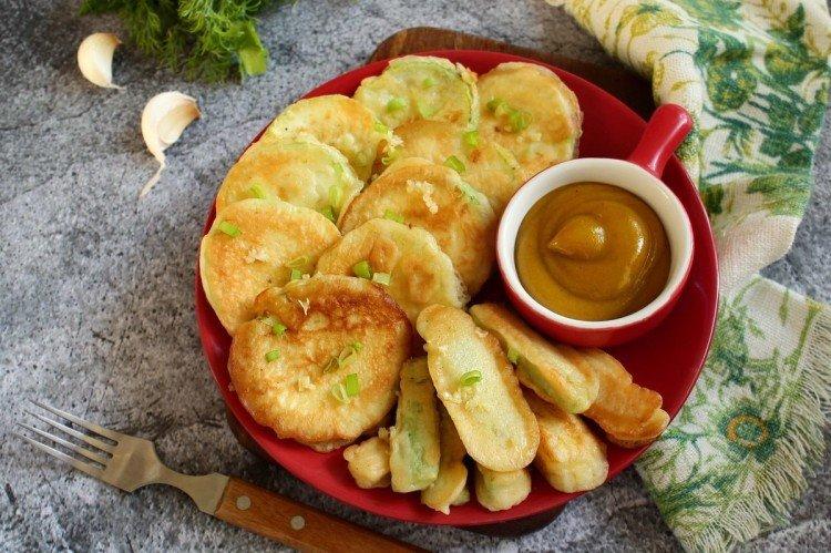Calabacines en tempura de cerveza