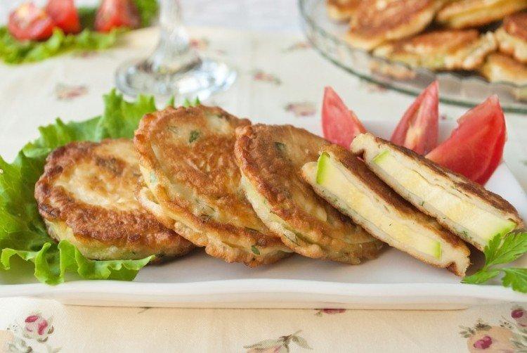 Calabacines en tempura de avena