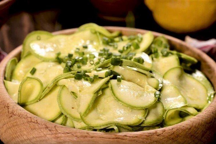 Calabacines al estilo coreano