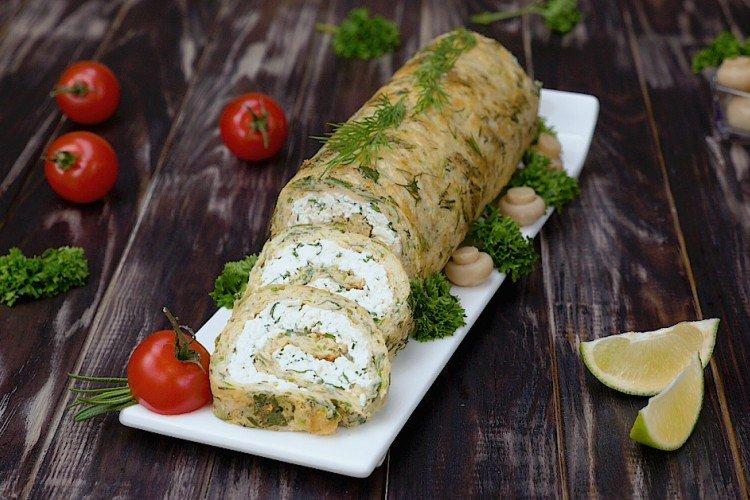Rollo de masa de calabacín