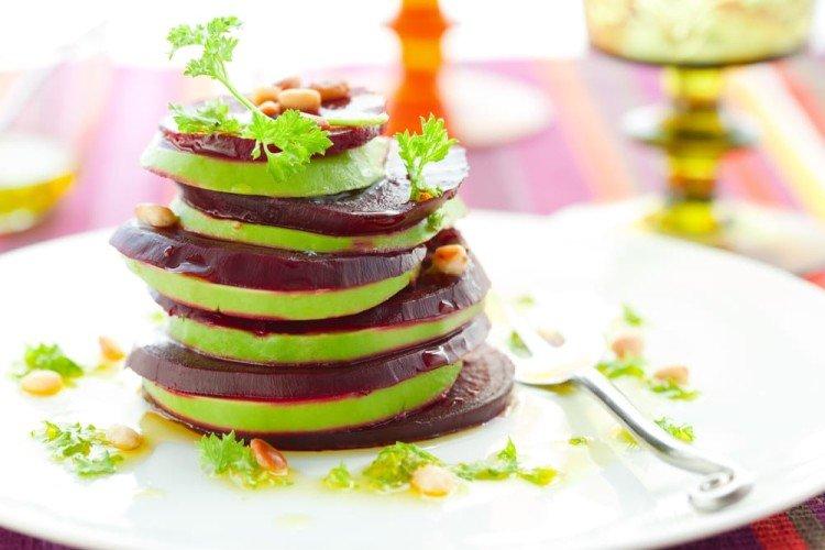 Milhojas de verduras