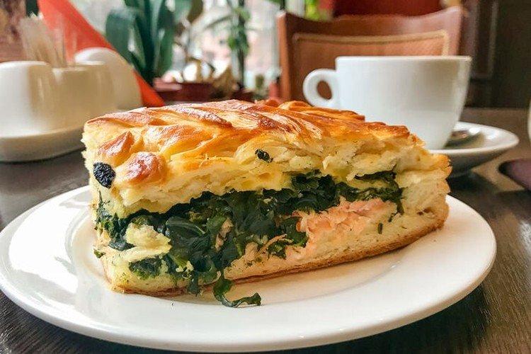 Pastel de pescado con espinacas