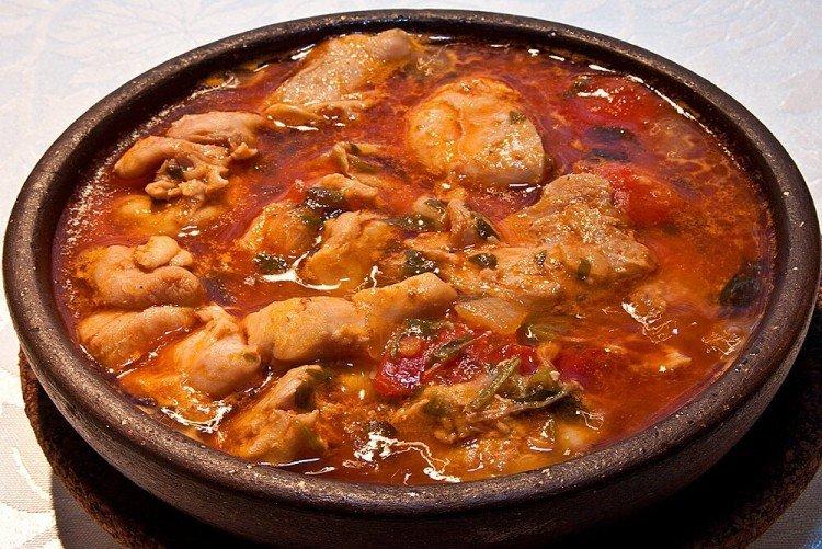Chicken Chakhokhbili with Eggplant