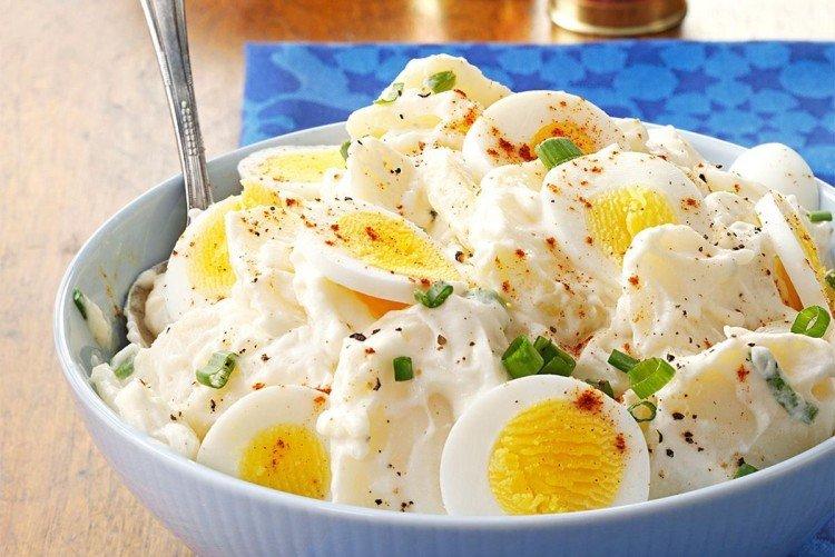 Ensalada de patata y huevo