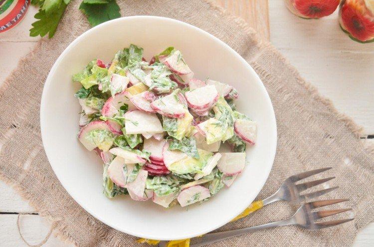 Ensalada de rábano y arroz