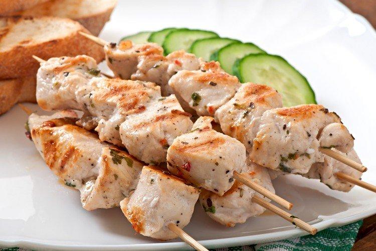 Chicken Shashlik on Skewers