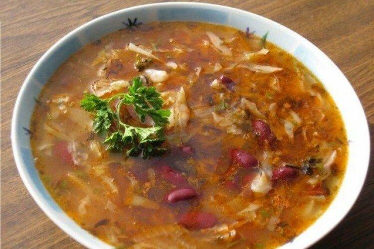 Red Bean and Cabbage Soup