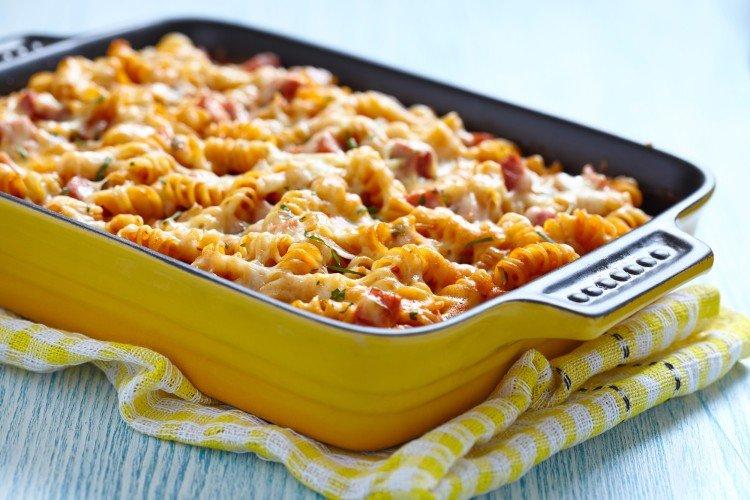 Verduras asadas con pasta