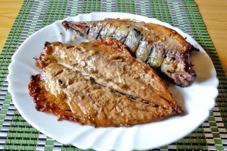 Baked Mackerel in Soy Marinade