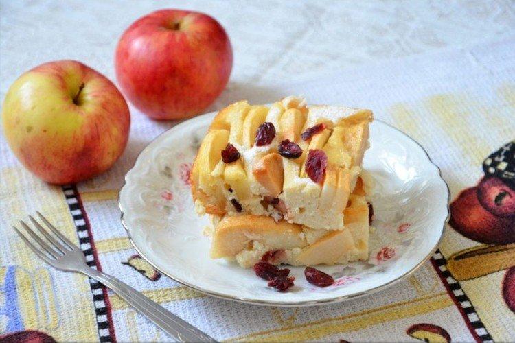 Manzanas con mascarpone al horno