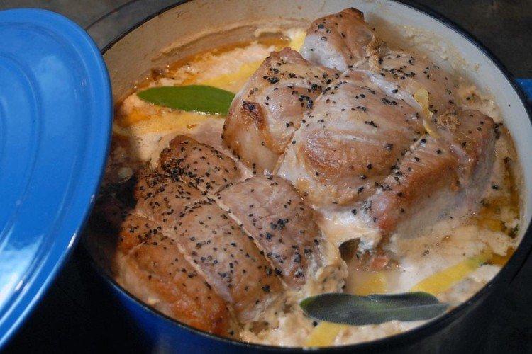 Pork Baked in Milk