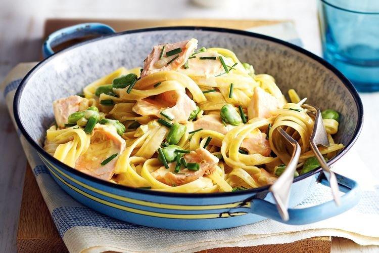 Fettuccine Pasta with Tuna