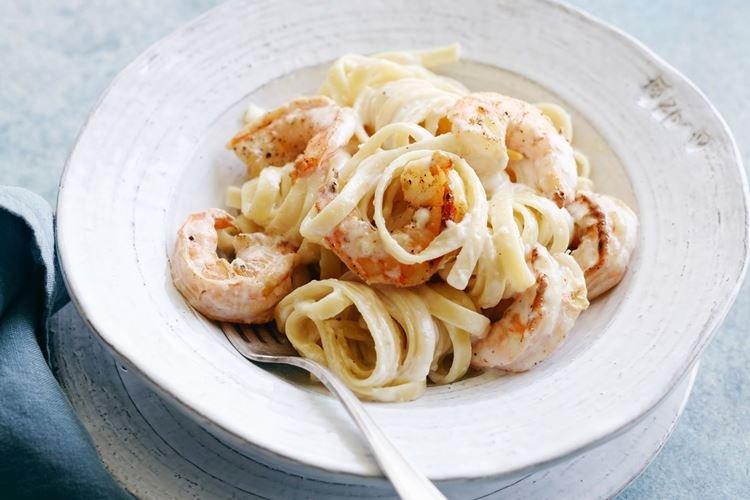 Fettuccine with Shrimp