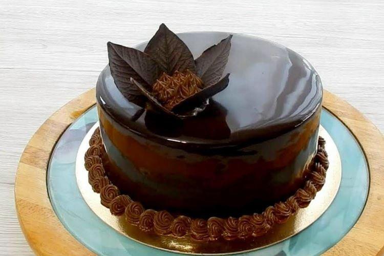 Honey-Chocolate Glaze for Cake