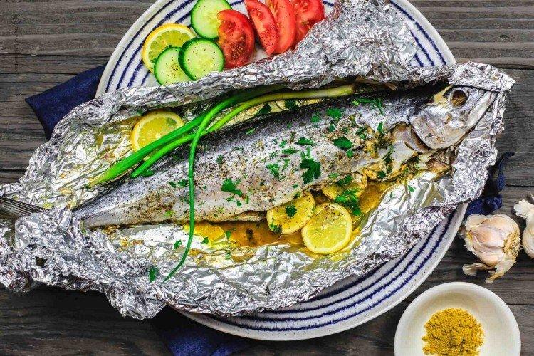Whole Fish Baked in Foil