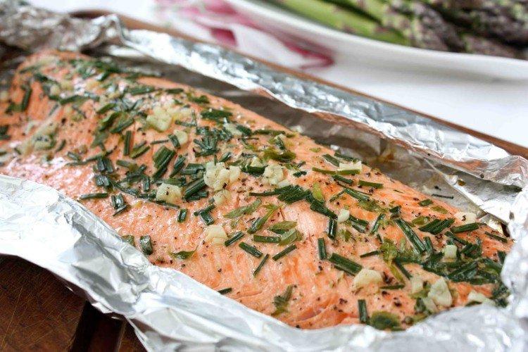 Fish with Herbs in Foil