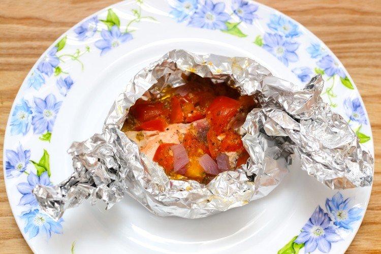 Fish with Wine Baked in Foil
