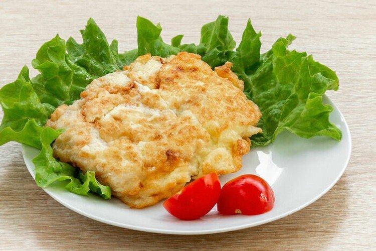 Filete de pollo rebozado con queso