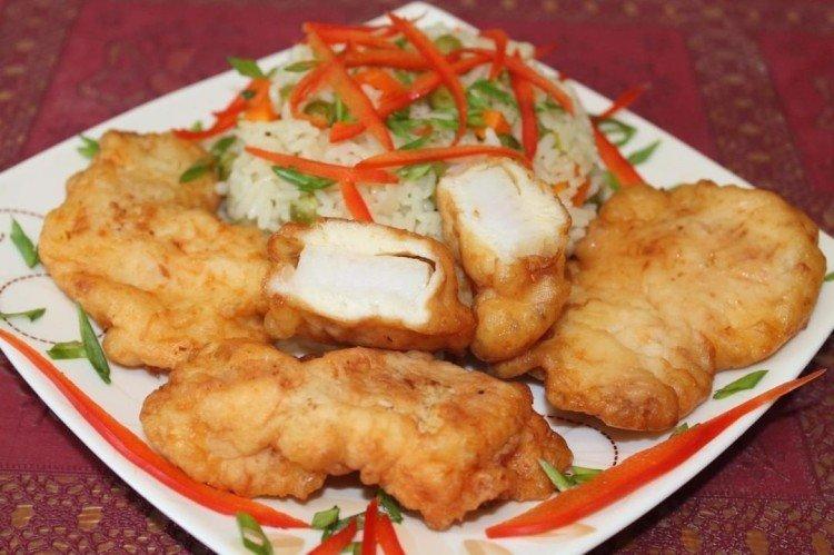 Filete de pollo rebozado sin harina