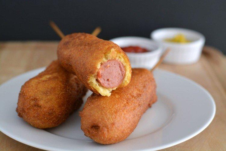 Salchichas rebozadas en cerveza