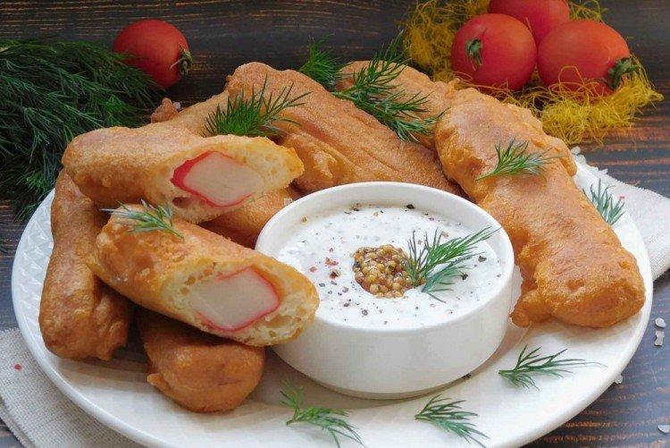 Crab Sticks with Yogurt and Curry