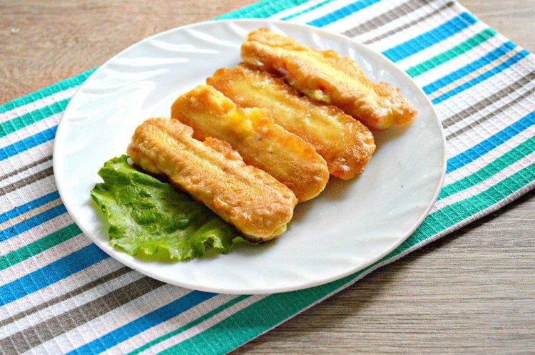 Crab Sticks in Beer Batter