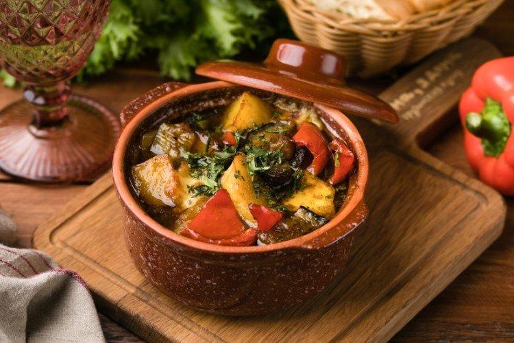 Berenjenas asadas en cazuela