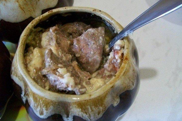 Hígado con nata en cazuela