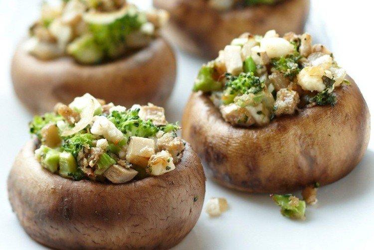 Lenten Stuffed Mushrooms