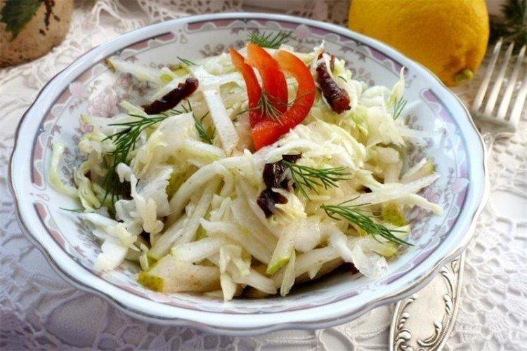 Lenten Pear and Prune Salad