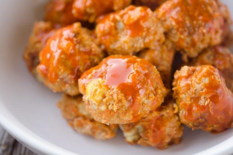 Albóndigas con arroz en olla de cocción lenta