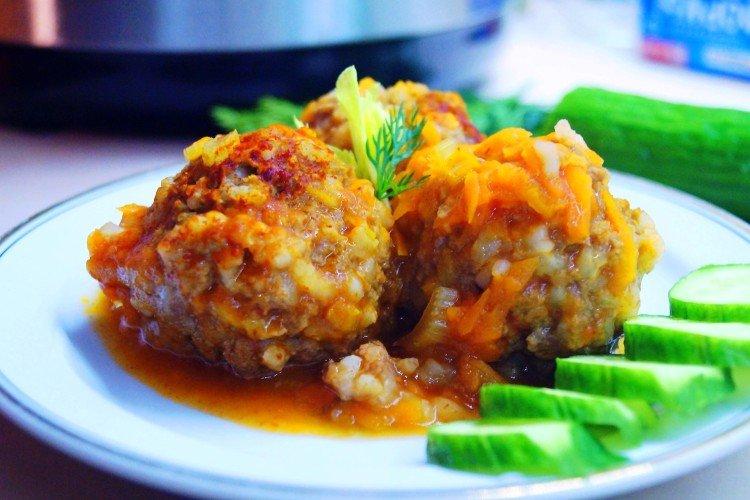 Albóndigas con arroz en microondas