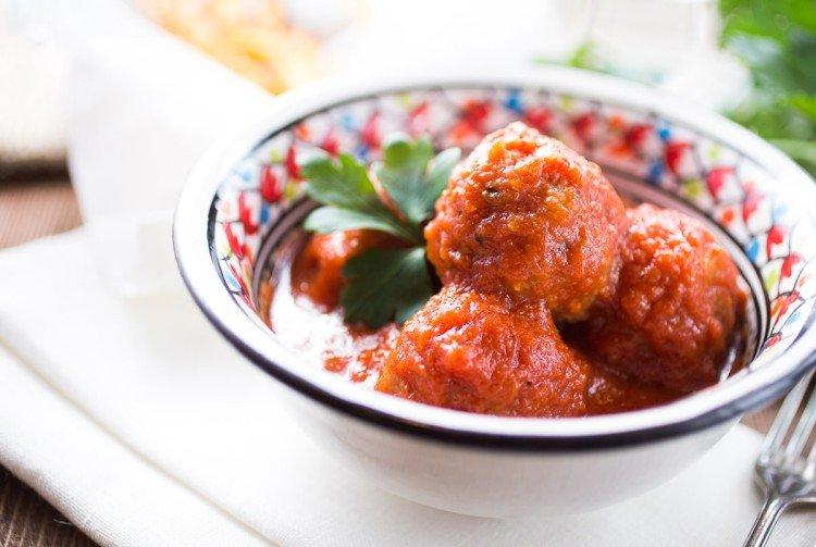 Albóndigas con salsa de soja