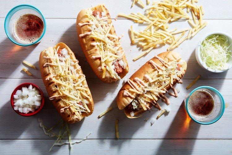 Hot Dog with Potatoes