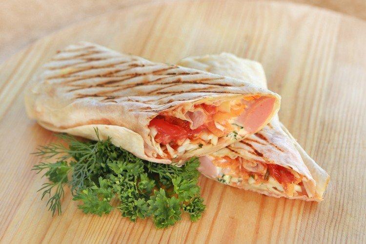 Hot Dog in Lavash