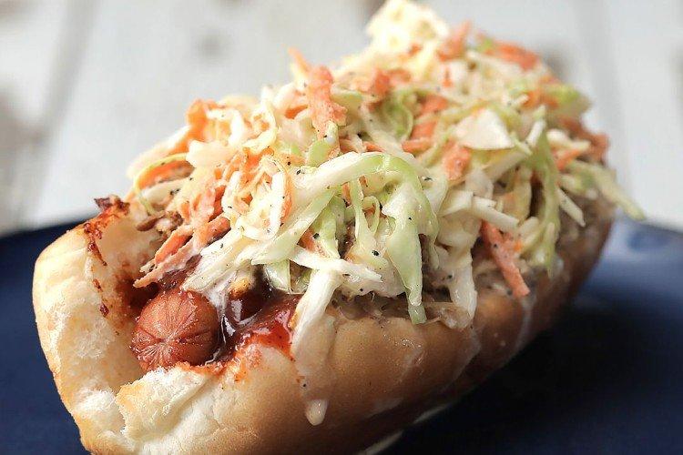 Hot Dog with Spicy Cabbage